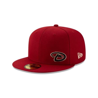 Red Arizona Diamondbacks Hat - New Era MLB Flawless 59FIFTY Fitted Caps USA6217503